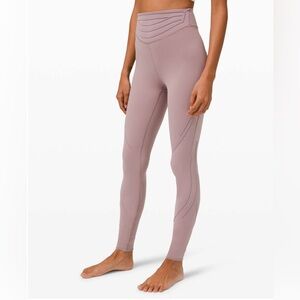 Lululemon 6 Get in Line Super High-Rise Tight 28" Violet Verbena Gym Pilates